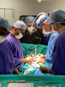 Dr. Vijay and Dr. Baird in Operating Room