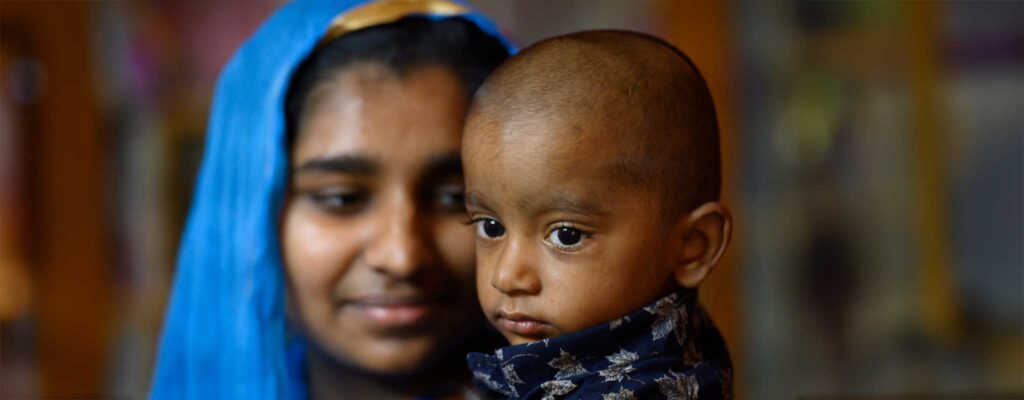 Mohamed with mother